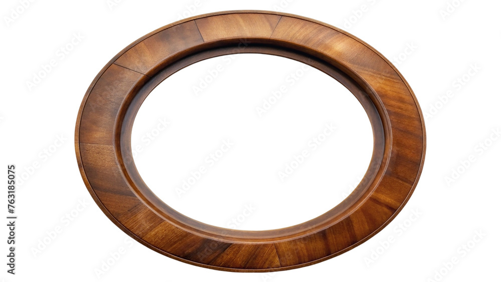 Wooden round frame. isolated on transparent background. Wooden round frame. isolated on transparent background.