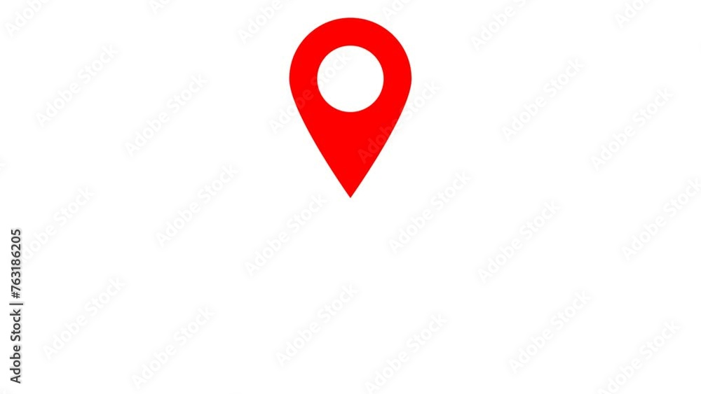 Location pin, marker, Pointer, direction, icon motion graphics with alpha channel. Location pin, marker, Pointer, direction, icon motion graphics with alpha channel.