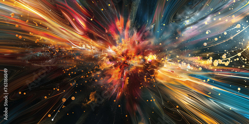 Explosive Cosmic Phenomenon: A Visually Stunning Representation of a Supernova