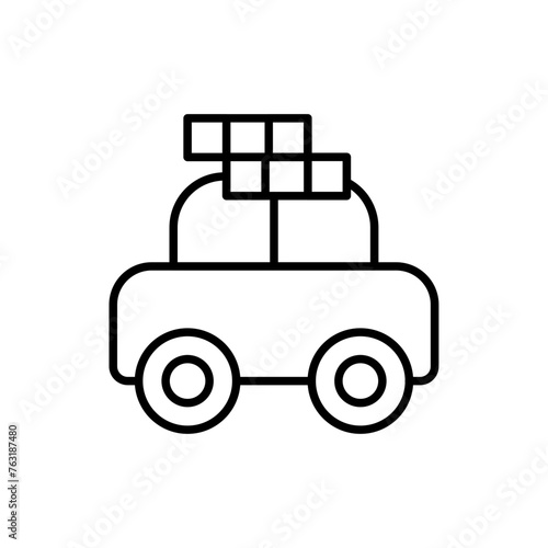 Car paint outline icons, minimalist vector illustration ,simple transparent graphic element .Isolated on white background