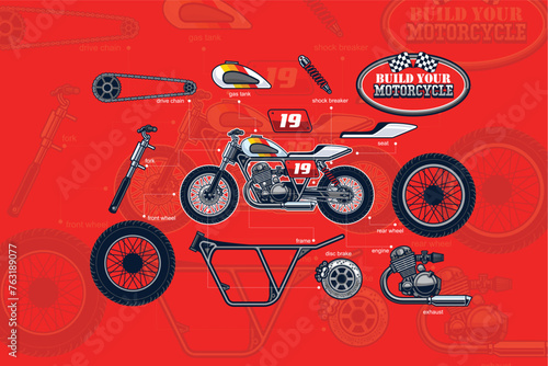 The "Custom Motorcycle" logo represents individuality and craftsmanship. It signifies personal expression, creativity, and the pursuit of unique style on the road, marking a fusion of artistry