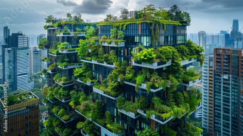 Innovative solutions in building management using digital twins technology to create low-carbon, green environments within smart cities. © HappyTime 17