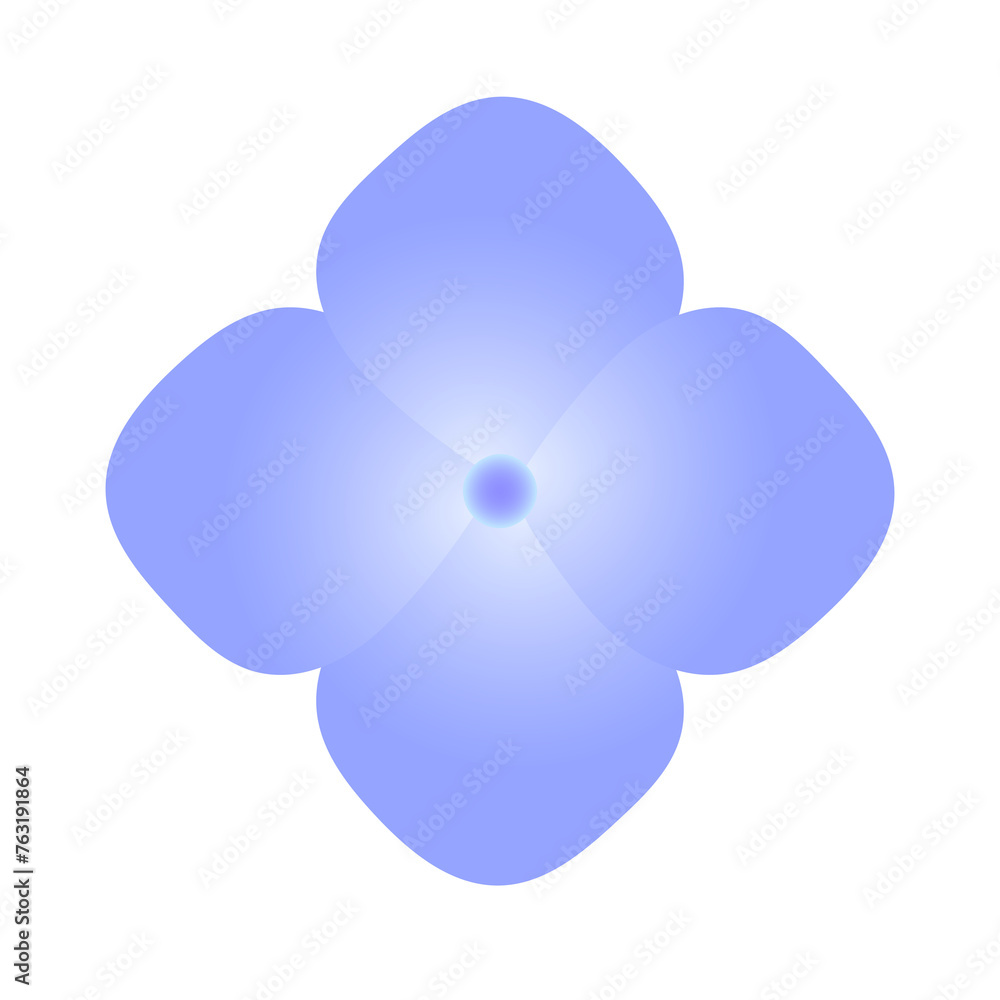 シンプルな青い紫陽花の花のイラスト
シンプルな青い紫陽花の花のイラスト