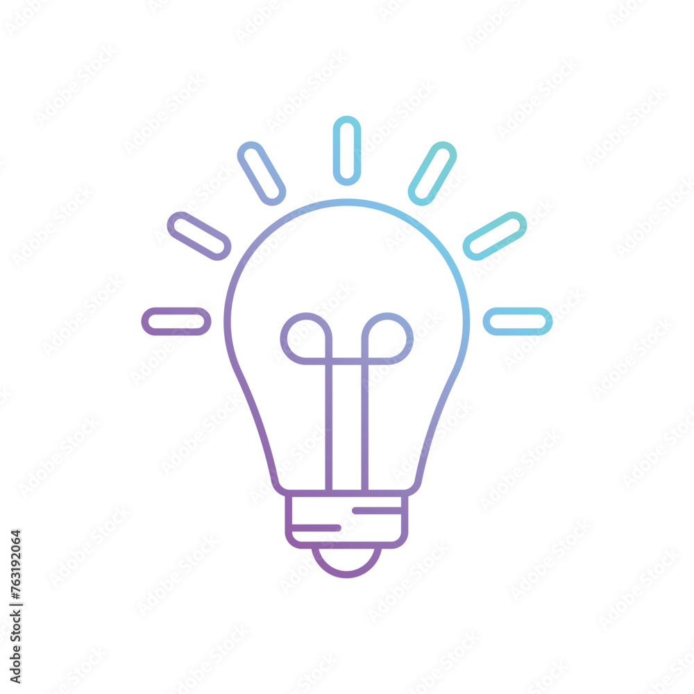 Line gradient Business Idea vector icon Line gradient Business Idea vector icon