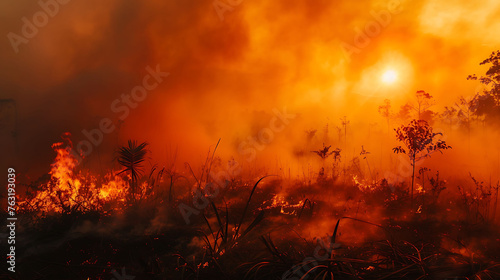 Forest Fires Caused by Climate Change © Irfan Hameed