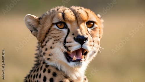 A Cheetah With Its Nostrils Flaring Scenting The Upscaled 4 1