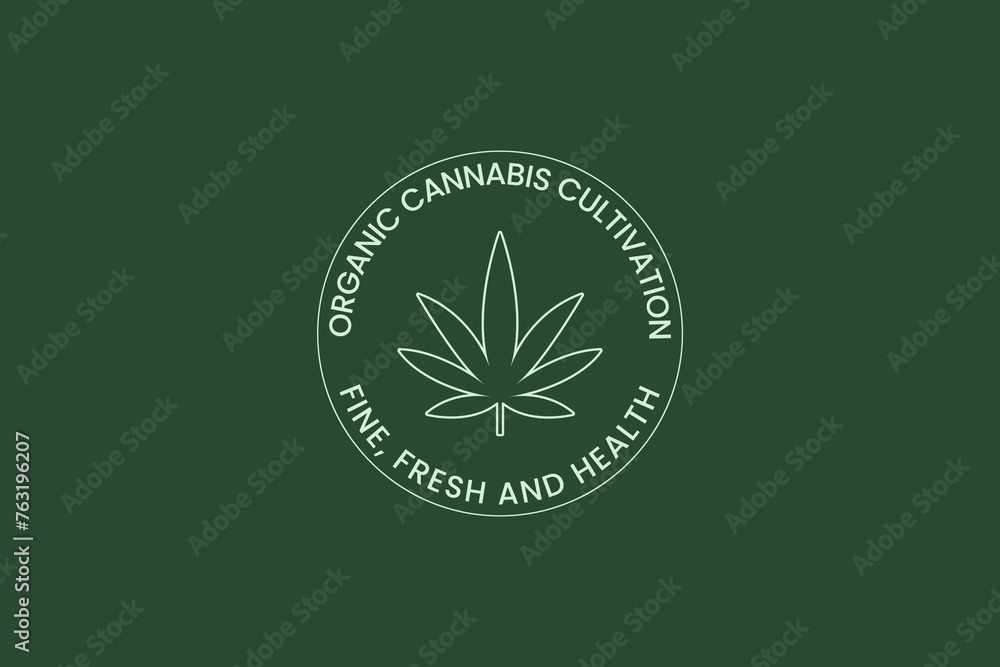 cannabis logo vector icon illustration cannabis logo vector icon illustration