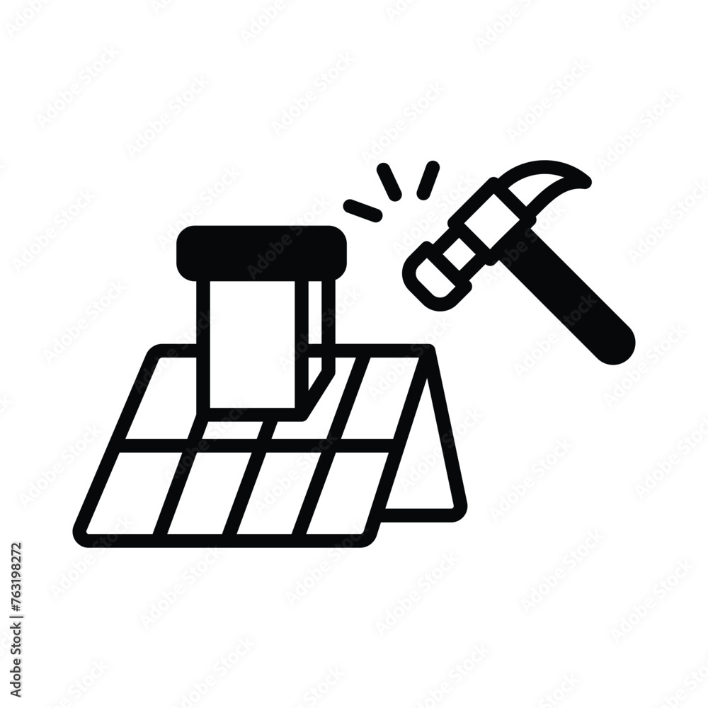 Roof icon editable stock vector illustration Roof icon editable stock vector illustration