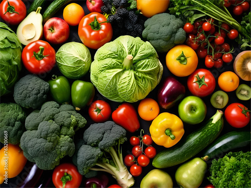 Organic vegetables and fruits