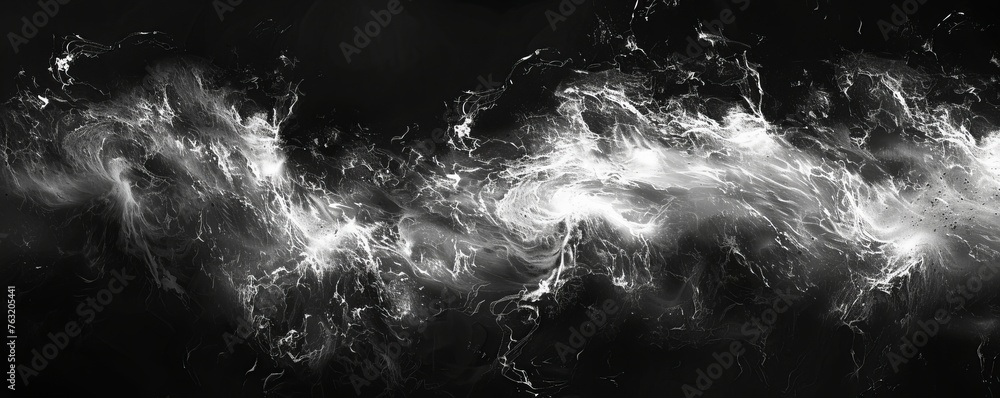 energy waves in space background. - obrazy, fototapety, plakaty 