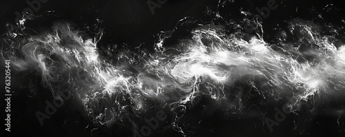 energy waves in space background.