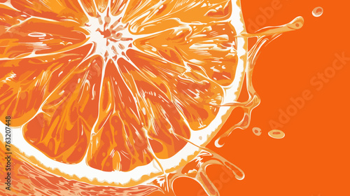 Citrus orange juicy background wallpaper with copy space