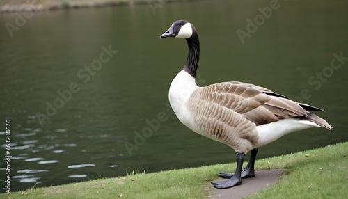 A Goose With Its Neck Stretched Out Reaching For Upscaled