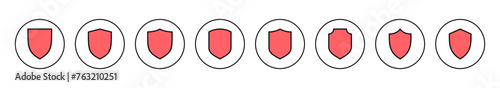 Shield icon vector illustration. Protection icon. Security sign and symbol