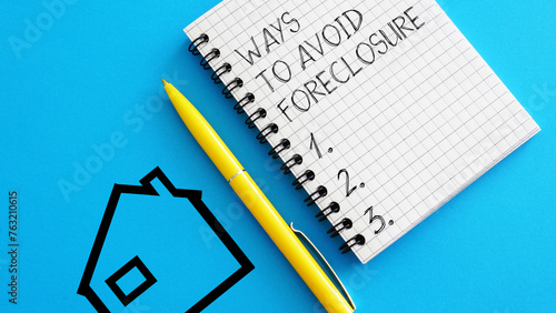 Ways To Avoid Foreclosure are shown using the text