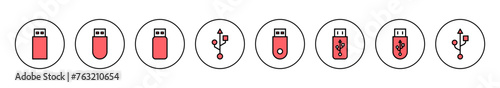 Usb icon vector illustration. Flash disk sign and symbol. flash drive sign.