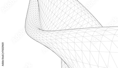 Architectural drawing. Geometric background