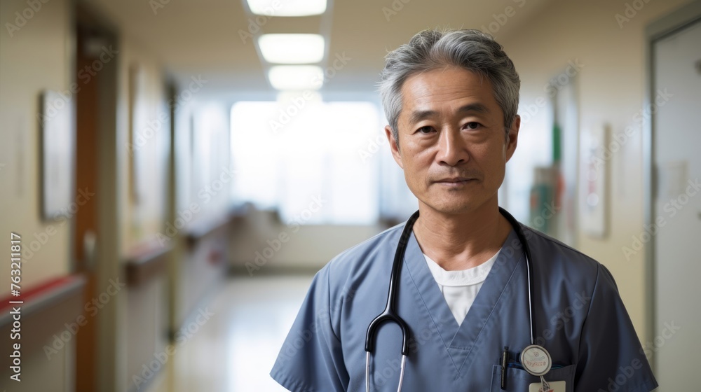Medical translator in hospital bridging doctor-patient language gaps Medical translator in hospital bridging doctor-patient language gaps