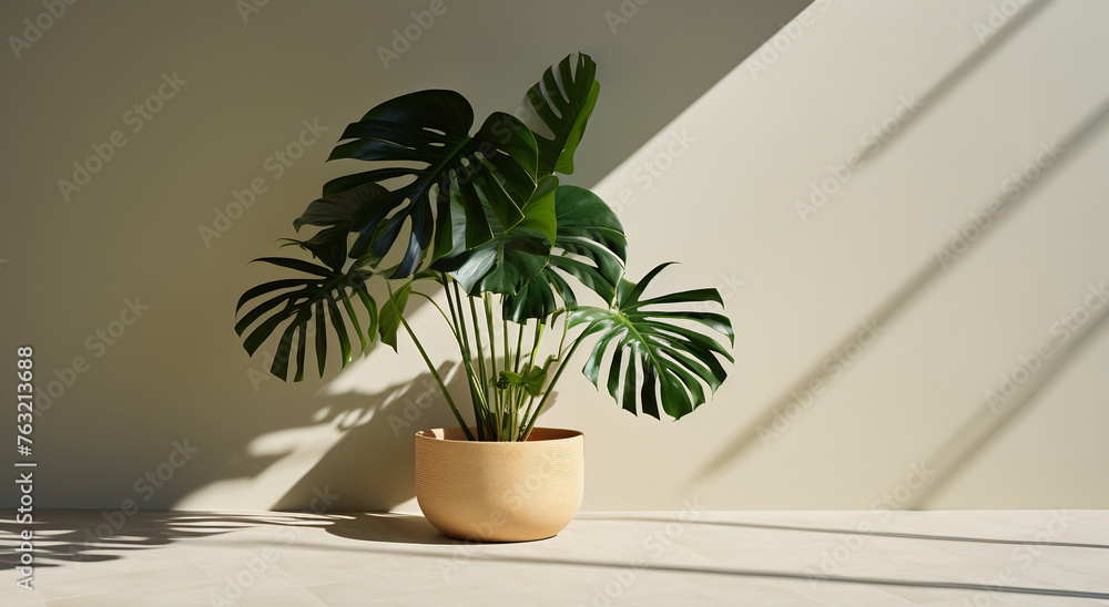 Potted plant on table Potted plant on table