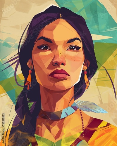 Image of Pocahontas in her ...