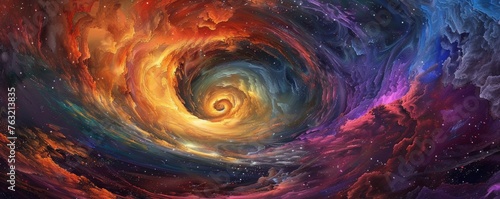 A Vibrant Swirl in Space