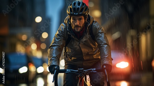 young man on bike