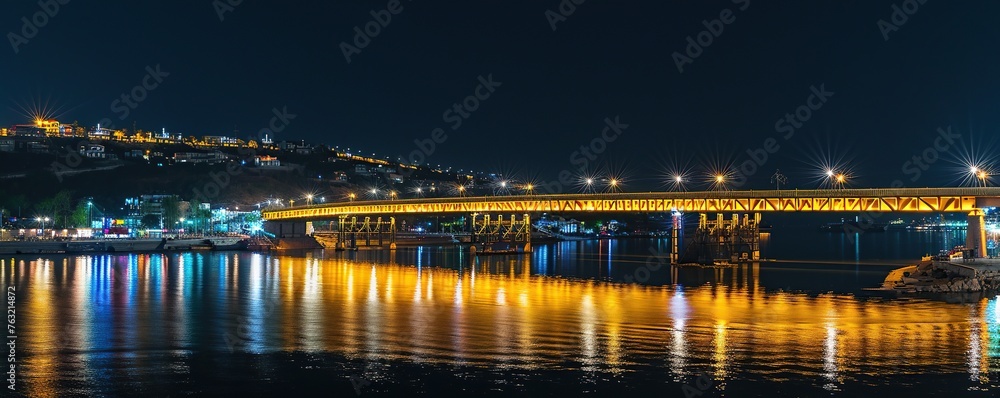 the charm of the bridge at night