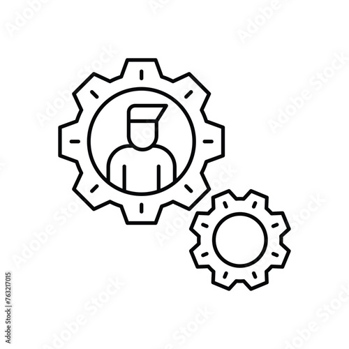 Thin Line Business Managemant vector icon
