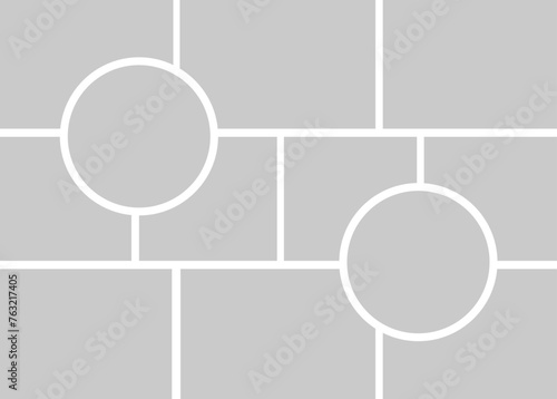12 photo collage template. vector illustration, new collections