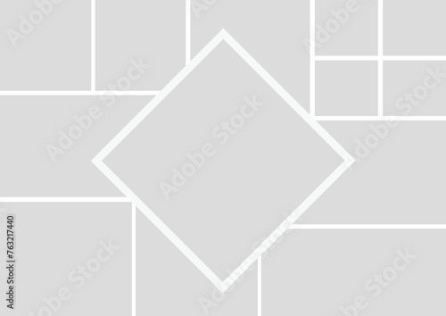 13 photo collage template. vector illustration, new collections