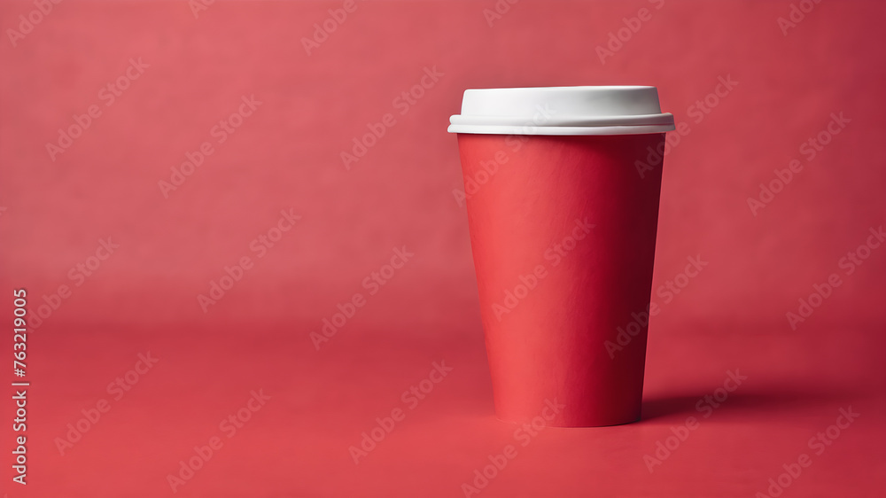 Ripple paper cup with lid. Coffee paper cup set with label. Brown plastic container for drink. Latte, mocha or cappuccino cup for cafe. AI generated image, ai Ripple paper cup with lid. Coffee paper cup set with label. Brown plastic container for drink. Latte, mocha or cappuccino cup for cafe. AI generated image, ai