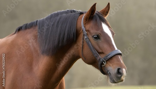 A Horse With A Spirited Expression Ready For Acti Upscaled