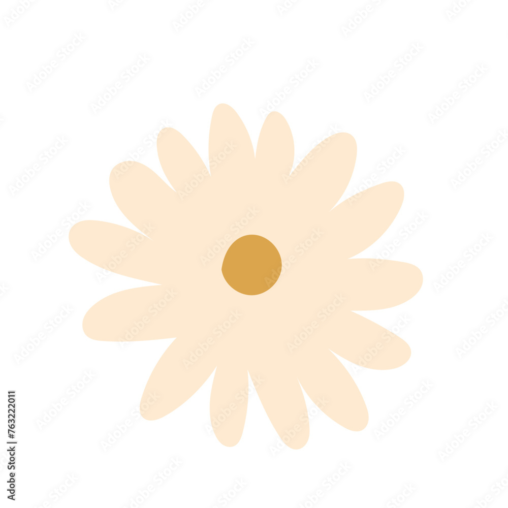 Simple Doodle Flower Icon. Doodle Isolated Floral Symbol Element Design. Simple Doodle Flower Icon. Doodle Isolated Floral Symbol Element Design.