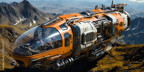 A transport module that carries people and equipment to new inhabited worlds, like Arkan in endle photo