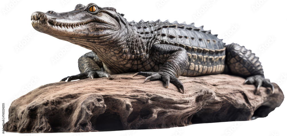 Fototapeta premium Alligator with transparent background