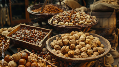 nuts on a market