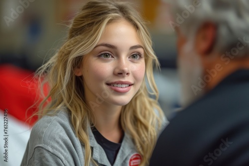 Wallpaper Mural A serene image capturing the essence of rehabilitation with a therapist guiding a patient through therapeutic exercises Torontodigital.ca