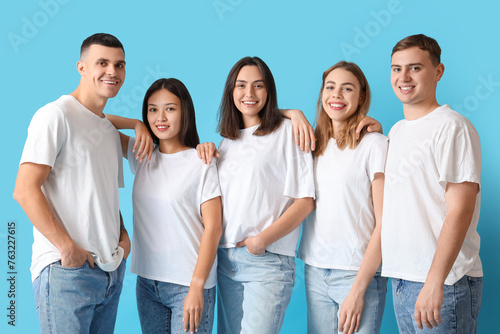 Group of young people in st...