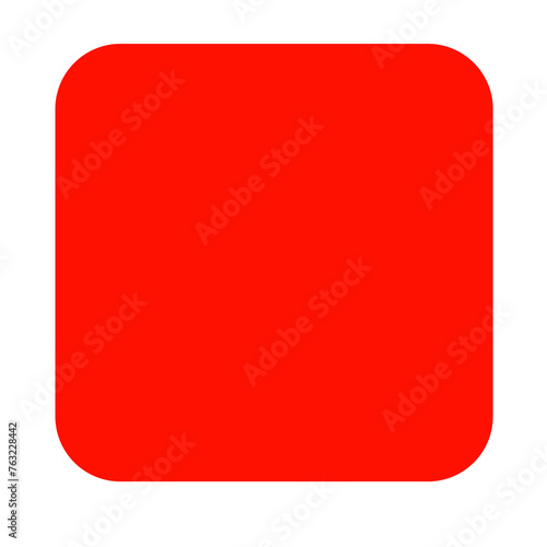 Red filled square icon 