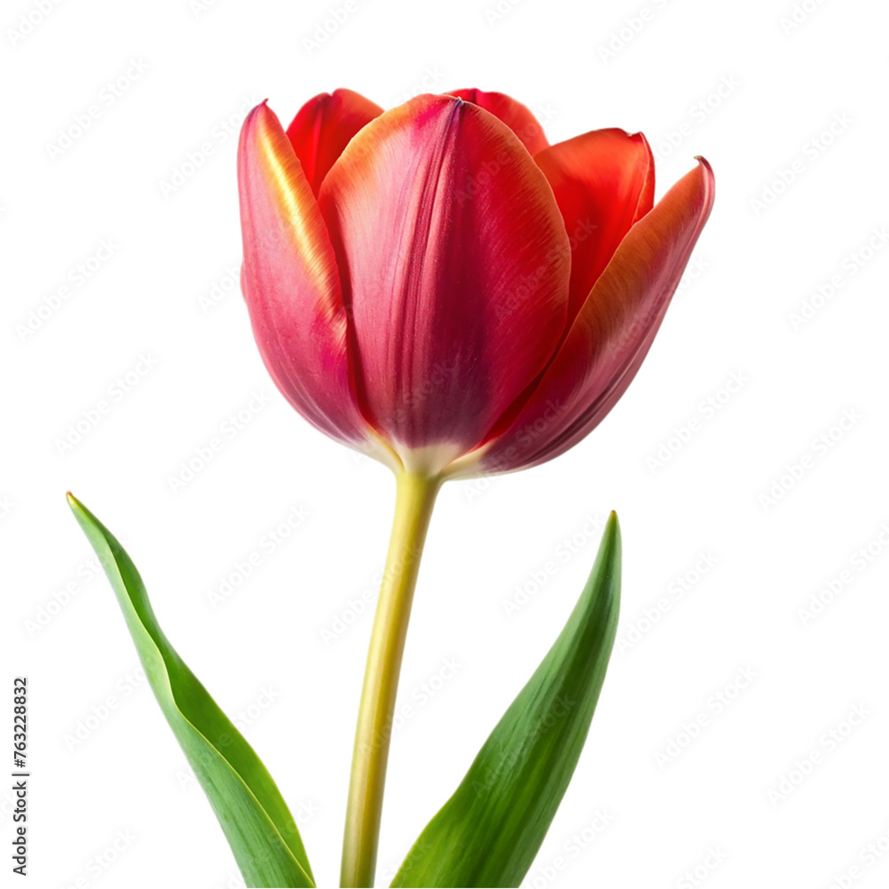 Red tulip flower. isolated on transparent background. Red tulip flower. isolated on transparent background.