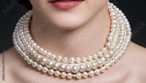 A Statement Choker Necklace Adorned With Lustrous Upscaled 10