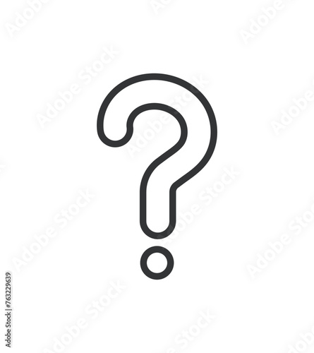 クエスチョンマーク　シンプルなアイコン