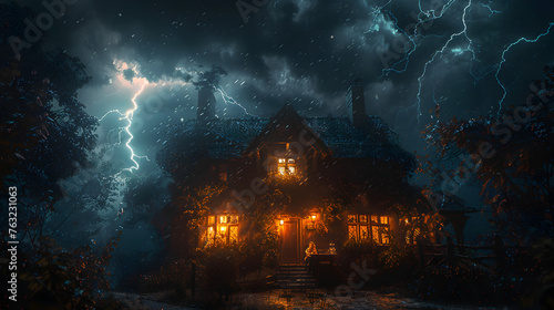 A house in storm
