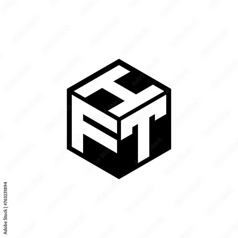FTI letter logo design in illustration. Vector logo, calligraphy designs for logo, Poster, Invitation, etc.