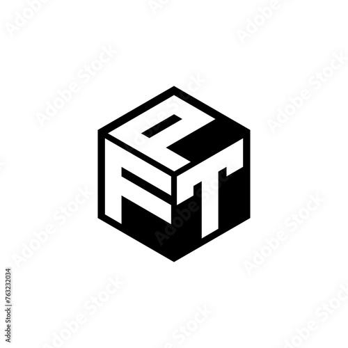 FTP letter logo design in illustration. Vector logo, calligraphy designs for logo, Poster, Invitation, etc.