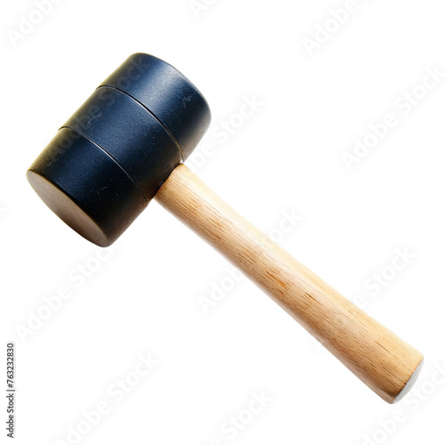 Rubber mallet. isolated on transparent background.