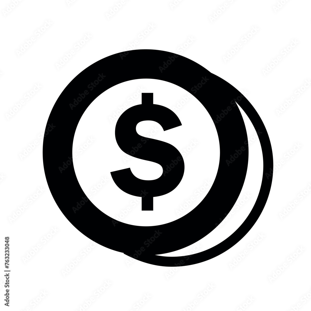 simple money icon coin or paper money or bag money simple money icon coin or paper money or bag money