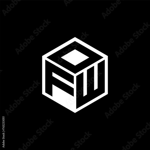 FWD letter logo design in illustration. Vector logo, calligraphy designs for logo, Poster, Invitation, etc. photo