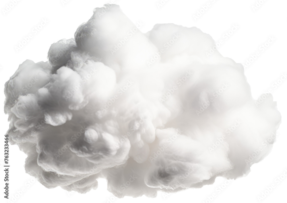 Fototapeta premium Fluffy cloud with transparent background