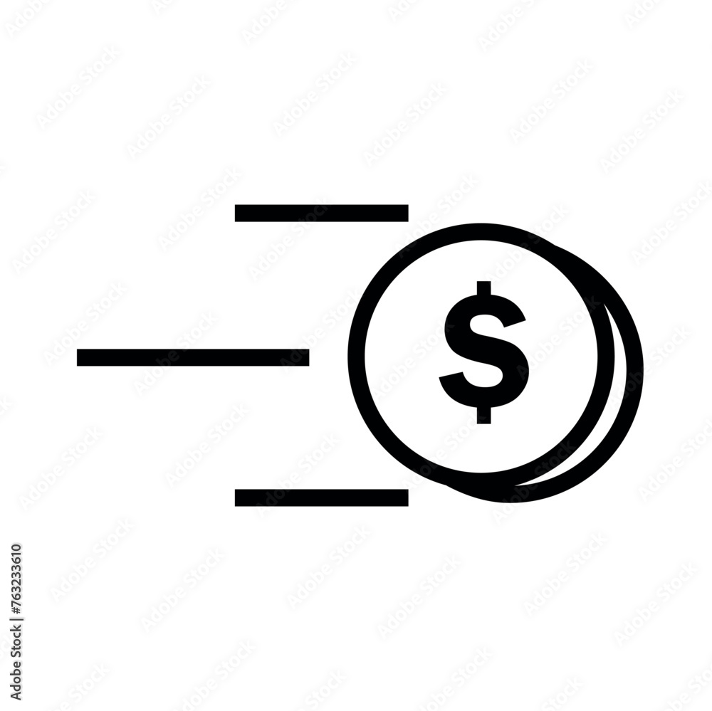 simple money icon coin or paper money or bag money simple money icon coin or paper money or bag money